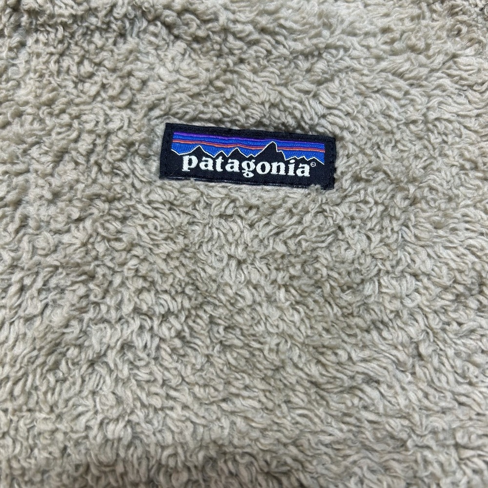 Patagonia Women's Los Gatos 1/4-Zip Fleece Pullover Sherpa Shroom Taupe Fuzzy M - Picture 3 of 7